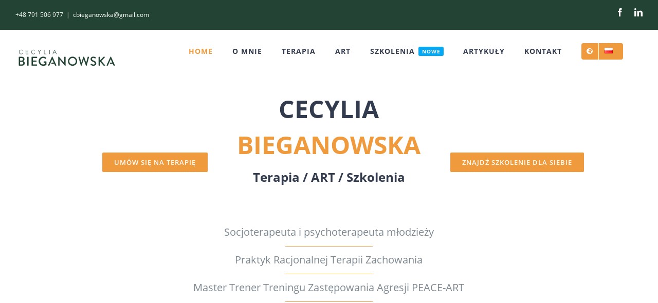 Socioterapeuta i psychoterapeuta Cecylia Bieganowska