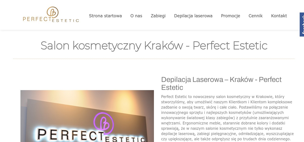 Depilacja laserowa Kraków – Perfect Estetic