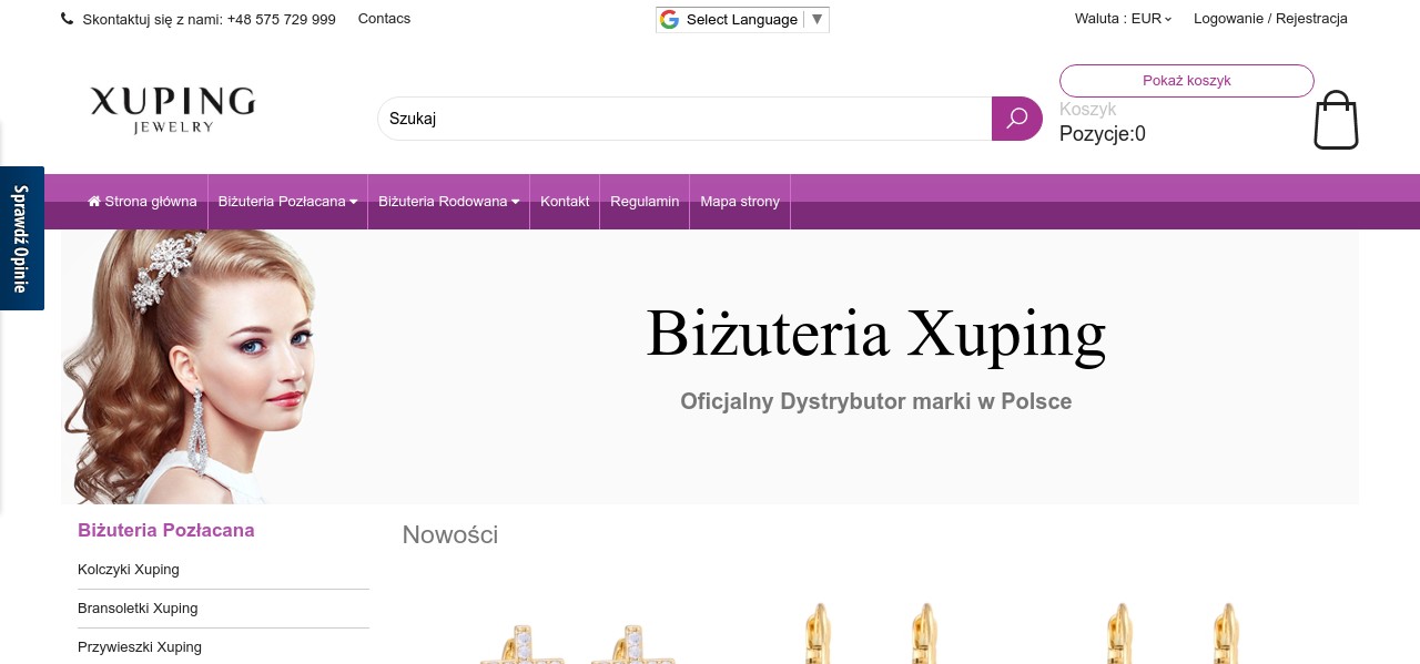 Xuping Jewelry Poland Dystrybucja
